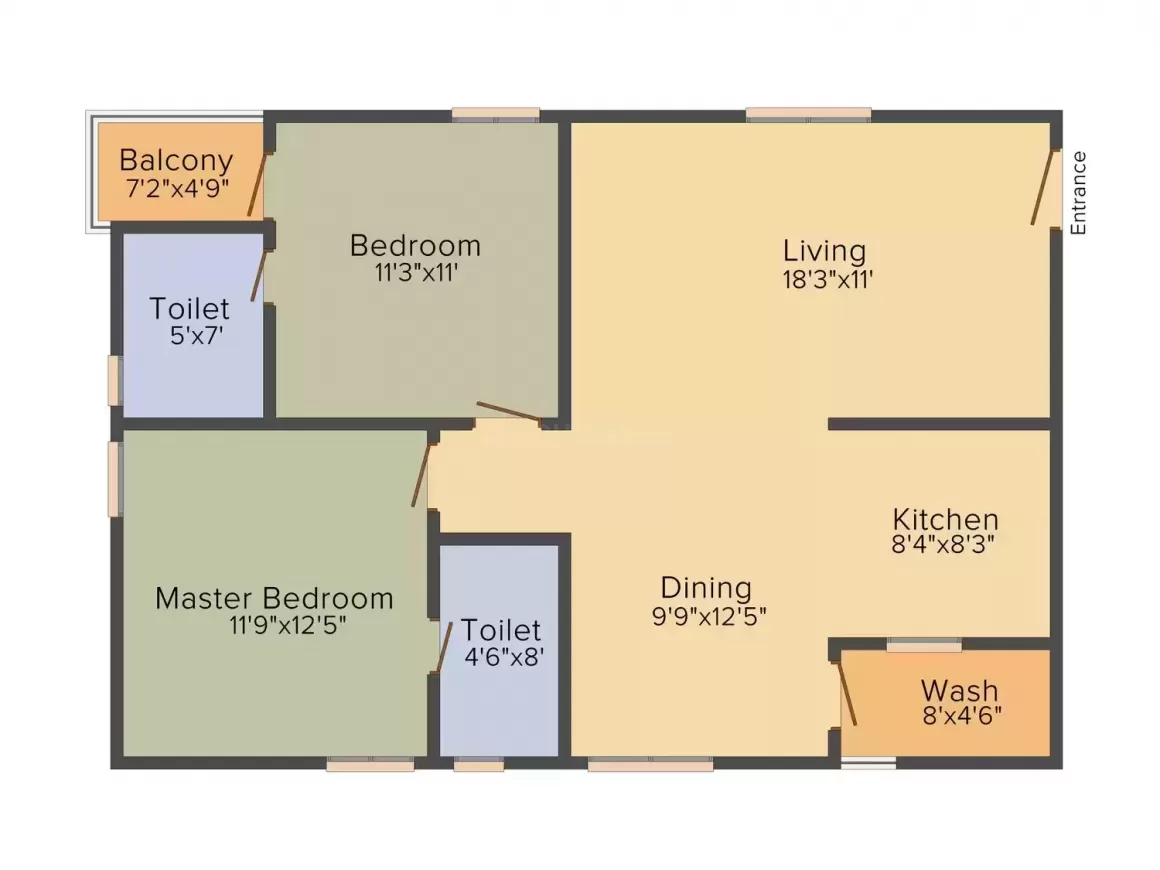 Floor plan for Sai Gayathris Akshay Elite